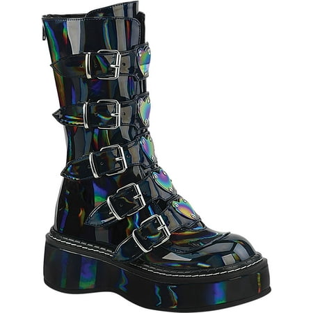 Women s Demonia Emily 330 Platform Mid Calf Boot