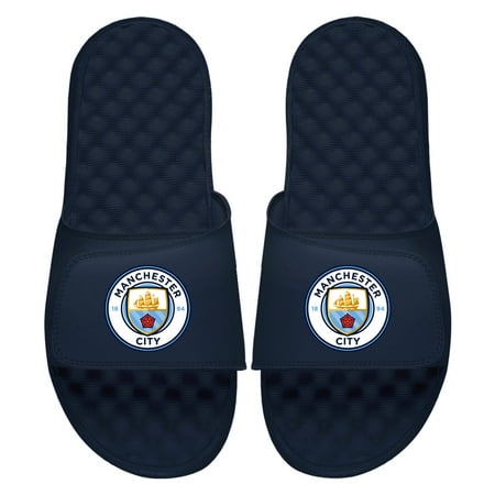 Youth ISlide Navy Manchester City Primary Logo Slide Sandals
