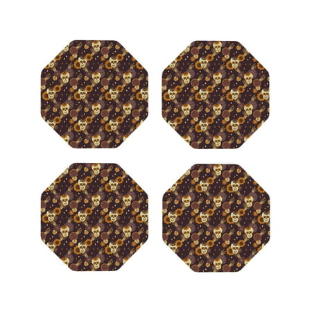 Leather Coasters with Heat-resistant for Drinks Sunflowers with Skull and Hand -标题2 Octagon
Leather Coasters with Heat-resistant for Drinks Sunflowers with Skull and Hand -标题2 Octagon