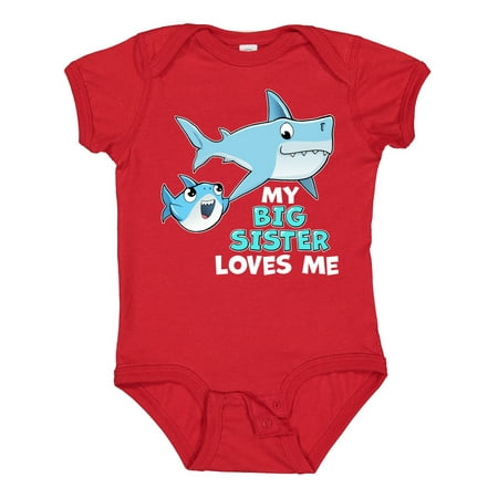 Inktastic My Big Sister Loves Me with Cute Sharks Gift Baby Boy or Baby Girl Bodysuit
Inktastic My Big Sister Loves Me with Cute Sharks Gift Baby Boy or Baby Girl Bodysuit