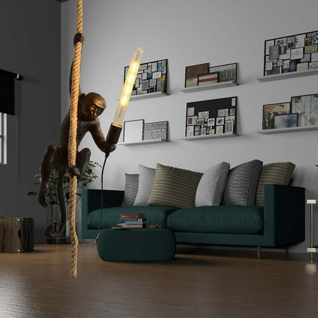 DENEST Hemp Rope Monkey Pendant Light Wall Light Hanging Lamp Fixture Chandelier Decor
DENEST Hemp Rope Monkey Pendant Light Wall Light Hanging Lamp Fixture Chandelier Decor