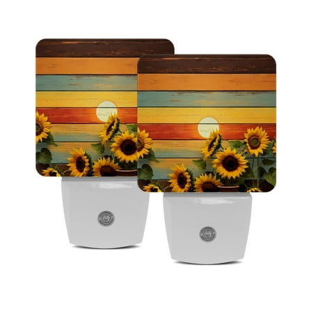 Night Light Night Lights Plug into Wall Dusk to Dawn Sensor White Led Night Light 2 Pack Nightlight for Bedroom Bathroom Hallway Kitchen Sunflowers on Vintage Wood Planks
Night Light Night Lights Plug into Wall Dusk to Dawn Sensor White Led Night Light 2 Pack Nightlight for Bedroom Bathroom Hallway Kitchen Sunflowers on Vintage Wood Planks