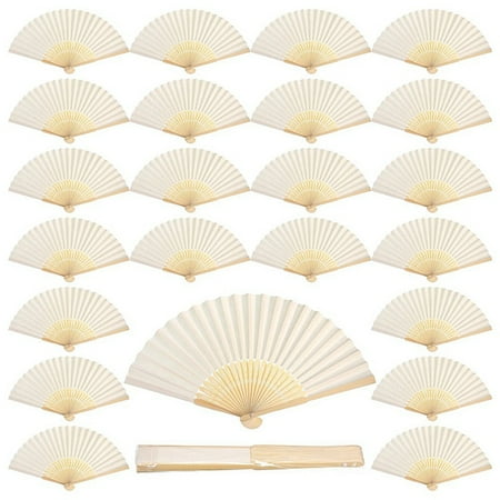 60 Pcs White Hand Fan Bamboo Folding Fan Handheld Wedding Fans for Bridal Dancing Party Favors Home Office Decor
60 Pcs White Hand Fan Bamboo Folding Fan Handheld Wedding Fans for Bridal Dancing Party Favors Home Office Decor