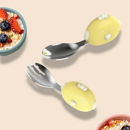 Baiwo 2Pcs/Set Baby Dinnerware Cartoon Chick Portable PP Handle Training Spoon Fork Set for Feeding
Baiwo 2Pcs/Set Baby Dinnerware Cartoon Chick Portable PP Handle Training Spoon Fork Set for Feeding