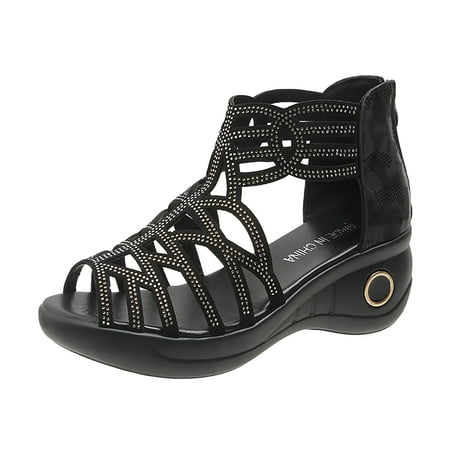 TUOBARR Wedge Sandals Summer Ladies Shoes Open Toe Sandals Solid Color Casual Wedges Heels Women s Sandals Gold
TUOBARR Wedge Sandals Summer Ladies Shoes Open Toe Sandals Solid Color Casual Wedges Heels Women s Sandals Gold