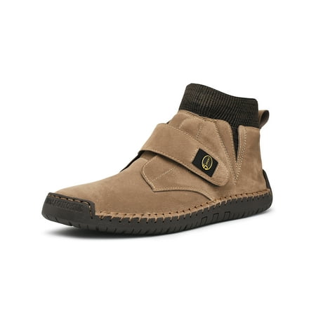 Daeful Men Short Boots Mid Top Bootie Retro Ankle Boot Mens Breathable Comfortable Plush Lined Shoes Khaki 7.5
Daeful Men Short Boots Mid Top Bootie Retro Ankle Boot Mens Breathable Comfortable Plush Lined Shoes Khaki 7.5