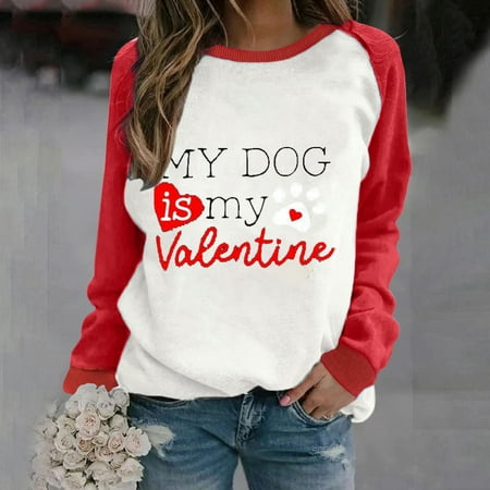 Aueoeo Womens Graphic Sweatshirts Womens Crew Neck Sweatshirt Women s Fashion Valentine s Day Printed Round Neck Loose Pullover Printed Sweatshirt Top
Aueoeo Womens Graphic Sweatshirts Womens Crew Neck Sweatshirt Women s Fashion Valentine s Day Printed Round Neck Loose Pullover Printed Sweatshirt Top