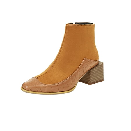 Christmas Deals!2022 Juebong Women s Winter Square Toe Serpentine Leather Stitching High Heel Zipper Ankle Boots
Christmas Deals!2022 Juebong Women s Winter Square Toe Serpentine Leather Stitching High Heel Zipper Ankle Boots