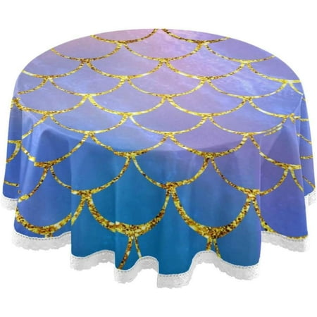 Hyjoy Colorful Fish Scales Round Tablecloth Washable Oil Proof Table Cover for Kitchen Holiday Party Wedding Picnic Decoration
Hyjoy Colorful Fish Scales Round Tablecloth Washable Oil Proof Table Cover for Kitchen Holiday Party Wedding Picnic Decoration