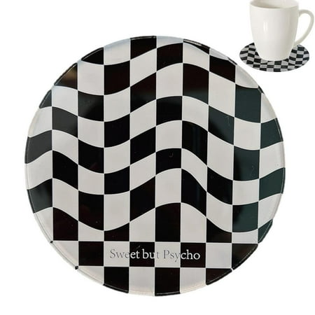 AIXING Coaster Table Mat Round Checkerboard Abstract Cup Mat Exquisite Decoration For Kitchen Living Room Office Bar And Cafe pleasure
AIXING Coaster Table Mat Round Checkerboard Abstract Cup Mat Exquisite Decoration For Kitchen Living Room Office Bar And Cafe pleasure