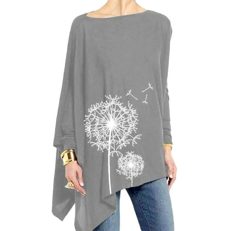 Frontwalk Pajama Tops for Women Loungewear Long Sleeve Shirts Dandelion Print Casual Loose Tunic Tee Shirt
Frontwalk Pajama Tops for Women Loungewear Long Sleeve Shirts Dandelion Print Casual Loose Tunic Tee Shirt