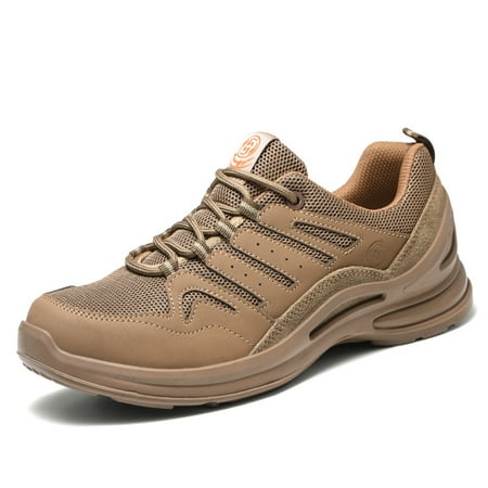 Men‘s Brown Lightweight Wear-resistant Work Shoes