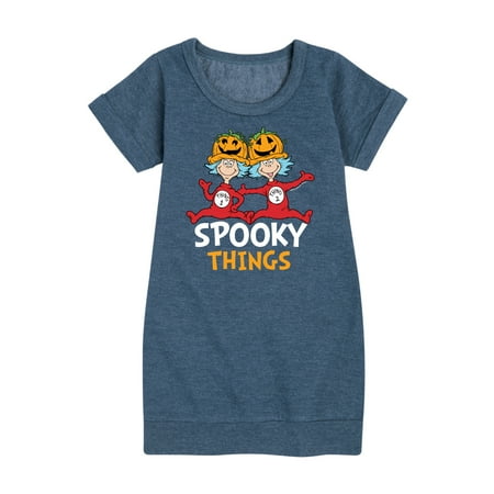 Dr. Seuss - Spooky Things - Toddler And Youth Girls Fleece Dress