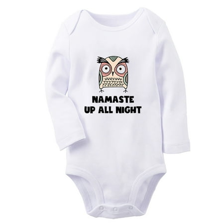 Namaste Up All Night Funny Rompers Newborn Baby Unisex Bodysuits Infant Jumpsuits Toddler 0-12 Months Kids Long Sleeves Oufits (White 6-12 Months)
Namaste Up All Night Funny Rompers Newborn Baby Unisex Bodysuits Infant Jumpsuits Toddler 0-12 Months Kids Long Sleeves Oufits (White 6-12 Months)