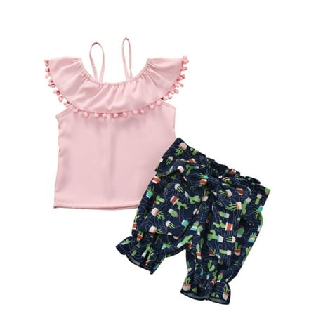 B91xZ Girls Outfits Summer Pink Sling Sleeveless Peppermint Leaf Collar Top Bow Cute Printed Shorts Girls Two Piece Set Pink Sizes 2-3 Years
B91xZ Girls Outfits Summer Pink Sling Sleeveless Peppermint Leaf Collar Top Bow Cute Printed Shorts Girls Two Piece Set Pink Sizes 2-3 Years