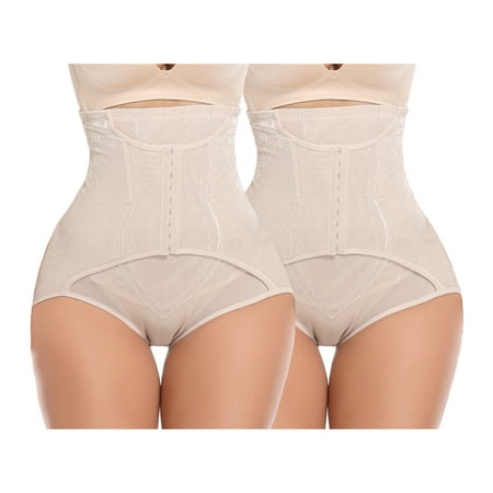 QRIC 2-Pack Tummy Control Panties for Women Shapewear Butt Lifter Short High Waist Trainer Corset Slimming Body Shaper Underwear - Beige/Beige (XS-3XL)
QRIC 2-Pack Tummy Control Panties for Women Shapewear Butt Lifter Short High Waist Trainer Corset Slimming Body Shaper Underwear - Beige/Beige (XS-3XL)