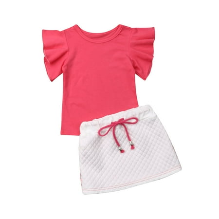 Canrulo 2PCS Toddler Kids Baby Girls Summer Clothes Tops T-Shirt Dress Skirt Outfits Red 4-5 Years
Canrulo 2PCS Toddler Kids Baby Girls Summer Clothes Tops T-Shirt Dress Skirt Outfits Red 4-5 Years