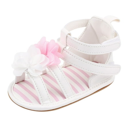 Kids Sole Flat Walking Summer Shoes Non-Slip Sandals Soft Rubber Shoes