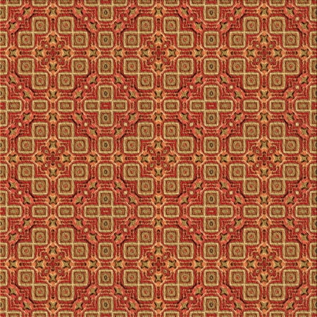 Ahgly Company Indoor Square Patterned Carrot Orange Area Rugs 6 Square