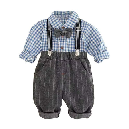 BULLPIANO Baby Toddler Boy Casual Suit 2Pcs Cotton Long Sleeve Plaid Button-Down Shirt Pant with Suspenders Outfits Clothes Set 5M-5T
BULLPIANO Baby Toddler Boy Casual Suit 2Pcs Cotton Long Sleeve Plaid Button-Down Shirt Pant with Suspenders Outfits Clothes Set 5M-5T