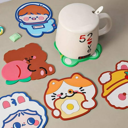 Wenasi Funny Coaster Table Placemats Heat Insulation Food Grade Home Daily Use 
Wenasi Funny Coaster Table Placemats Heat Insulation Food Grade Home Daily Use