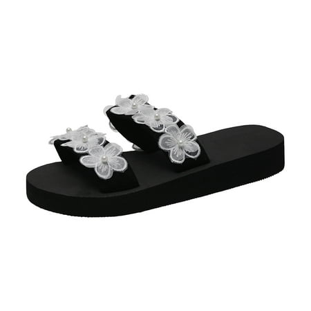 QYZEU Sandals for Women Foam Sandals for Women Ladies Simple Flowers Slope Heel Beach Non Slip Lightweight Large Size Outdoor Sandals Slippers White 37
QYZEU Sandals for Women Foam Sandals for Women Ladies Simple Flowers Slope Heel Beach Non Slip Lightweight Large Size Outdoor Sandals Slippers White 37