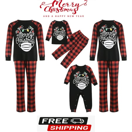 Family Christmas Pjs Matching Sets Merry Christmas Printed Plaid Sleepwear for Mom Dad Kids Baby
Family Christmas Pjs Matching Sets Merry Christmas Printed Plaid Sleepwear for Mom Dad Kids Baby