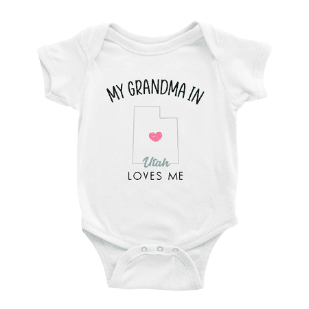 My Grandma In Utah Loves Me Baby Clothing For Boy Girl Bodysuits 12-18 Months
My Grandma In Utah Loves Me Baby Clothing For Boy Girl Bodysuits 12-18 Months