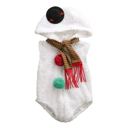 BrilliantMe Kids Baby Girls Boys Snowman Jumpsuit Newborn Infant Long Sleeve Hooded Rompers White-Sleeveless 12-18 Months
BrilliantMe Kids Baby Girls Boys Snowman Jumpsuit Newborn Infant Long Sleeve Hooded Rompers White-Sleeveless 12-18 Months