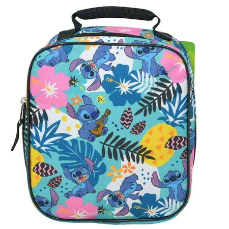 DISNEY Stitch All Over Print North South Rectangle Lunch Bag