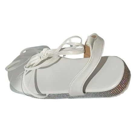 Vuygyu Women s Shoes Flat Strap Rhinestone Thick Bottom Fashion Outdoor Beach Roman Sandals Shoes for Women Sandals Comfortable Wide Slider Sandals for Women Platform Slides Sandals for Women Sandal
Vuygyu Women s Shoes Flat Strap Rhinestone Thick Bottom Fashion Outdoor Beach Roman Sandals Shoes for Women Sandals Comfortable Wide Slider Sandals for Women Platform Slides Sandals for Women Sandal