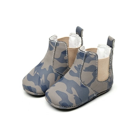 SIMANLAN Infant Baby Ankle Boot Pull On Crib Shoes Soft Sole Boots Toddler Non-slip Walking Shoe Girls Boys Elastic Slippers Booties Camouflage Blue 4C
SIMANLAN Infant Baby Ankle Boot Pull On Crib Shoes Soft Sole Boots Toddler Non-slip Walking Shoe Girls Boys Elastic Slippers Booties Camouflage Blue 4C