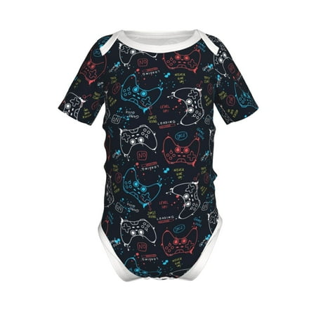 Junzan Joystick Gamepad Print Short-Sleeve Baby Climbing Clothes Bodysuits for Infant One-Piece for Baby Boys & Girls Baby Clothes Baby Romper with Snap Closure-18 Months
Junzan Joystick Gamepad Print Short-Sleeve Baby Climbing Clothes Bodysuits for Infant One-Piece for Baby Boys & Girls Baby Clothes Baby Romper with Snap Closure-18 Months