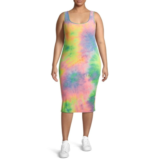 Derek Heart Women's Plus Size Scoop Neck Midi Dress