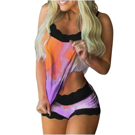 JeashCHAT Sexy Lingerie for Women Sexy Lace Splicing Sling Print Sleepwear Suit Nightwear Sets
JeashCHAT Sexy Lingerie for Women Sexy Lace Splicing Sling Print Sleepwear Suit Nightwear Sets