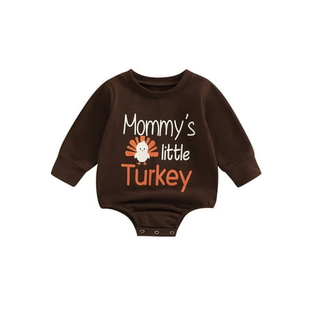 LWXQWDS Newborn Infant Baby Girls Boys Thanksgiving Day Romper Long Sleeve Turkey Print Jumpsuit Playsuit Clothes Dark Brown 6-12 Months
LWXQWDS Newborn Infant Baby Girls Boys Thanksgiving Day Romper Long Sleeve Turkey Print Jumpsuit Playsuit Clothes Dark Brown 6-12 Months