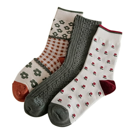 Liveday 3pair Women\ s Cotton Calf Socks Vintage Style Warm Socks Christmas Birthday Gift
Liveday 3pair Women\ s Cotton Calf Socks Vintage Style Warm Socks Christmas Birthday Gift