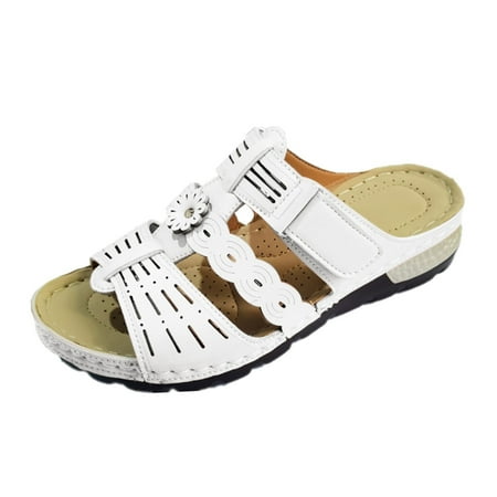 Orthopedic for Womens Ladies Walking Slippers Breathable Sandal 2023 Summer Beach Ladies Summer Hollow Carved Flowers Large Size Slope With Thick Bottom Beach Flat Slippers
Orthopedic for Womens Ladies Walking Slippers Breathable Sandal 2023 Summer Beach Ladies Summer Hollow Carved Flowers Large Size Slope With Thick Bottom Beach Flat Slippers