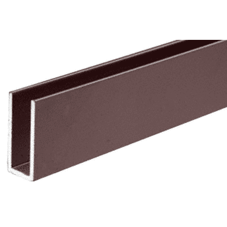 CRL D623DU Duranodic Bronze 1/4 Single Channel with 1 High Wall 144 Stock Length