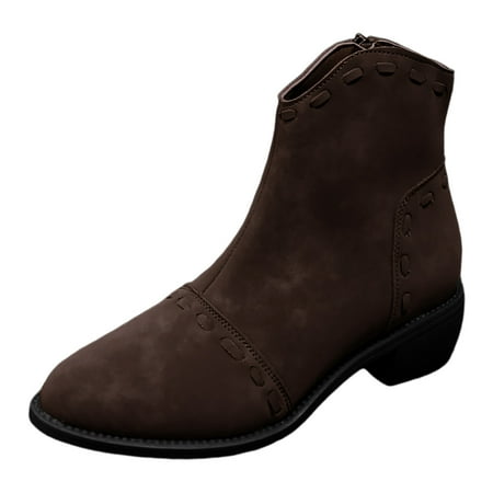 OJSFQUFP Womens Booties Ladies Retro Simple Solid Color Comfortable Heel Mid Calf Pointed Toe Large Size Western Boots Ankle Boots Short Boots Booties Women Coffee 42
OJSFQUFP Womens Booties Ladies Retro Simple Solid Color Comfortable Heel Mid Calf Pointed Toe Large Size Western Boots Ankle Boots Short Boots Booties Women Coffee 42