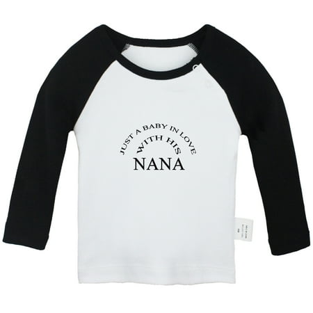 Just A Baby In Love With His Nana Funny T shirt For Baby Newborn Babies T-shirts Infant Tops 0-24M Kids Graphic Tees Clothing (Long Black Raglan T-shirt 18-24 Months)
Just A Baby In Love With His Nana Funny T shirt For Baby Newborn Babies T-shirts Infant Tops 0-24M Kids Graphic Tees Clothing (Long Black Raglan T-shirt 18-24 Months)