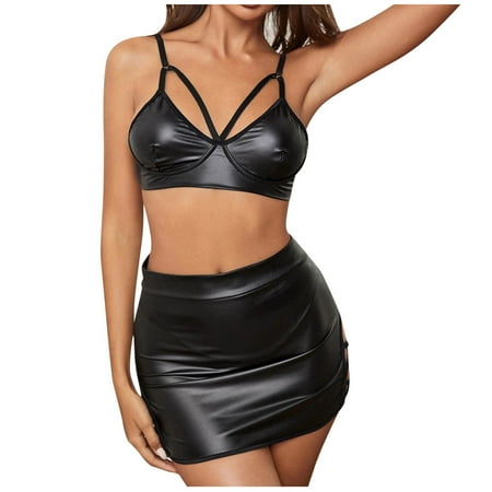 Deals of the Day Tarmeek Women s Sexy Black Lingerie Women Exquisite Artificial Leather Lingerie Set Babydoll Intimates Sleepwear Teddy Babydoll Bodysuit Sexy Lingerie for Women Naughty for Sex/Play
Deals of the Day Tarmeek Women s Sexy Black Lingerie Women Exquisite Artificial Leather Lingerie Set Babydoll Intimates Sleepwear Teddy Babydoll Bodysuit Sexy Lingerie for Women Naughty for Sex/Play