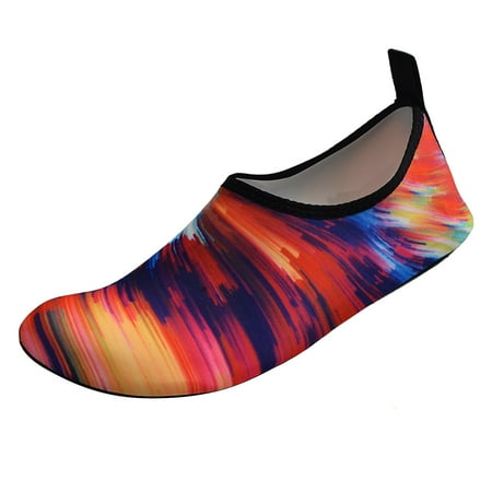 Cathalem Men And Women Swimming Shoes Light Swimming Shoes Wading Diving Beach Shoes Women Yoga Skin Shoes Red 40