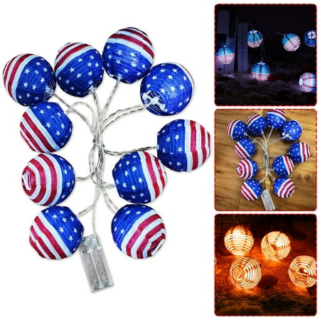 Dyfzdhu 4th Of July Decorations Battery Box LED String Lights American Flag 7.5cm Silk Lantern Independence Day B
Dyfzdhu 4th Of July Decorations Battery Box LED String Lights American Flag 7.5cm Silk Lantern Independence Day B