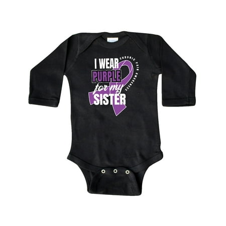 Inktastic Chronic Pain I Wear Purple For My Sister Gift Baby Boy or Baby Girl Long Sleeve Bodysuit
Inktastic Chronic Pain I Wear Purple For My Sister Gift Baby Boy or Baby Girl Long Sleeve Bodysuit