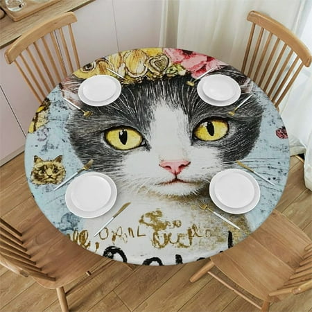 Patifu Cute Cat Feminist Art Round Tablecloth Stain-Resistant Washable for Indoor Outdoor Restaurant Wedding Party Waterproof Mother s Day Fabric 46 -50
Patifu Cute Cat Feminist Art Round Tablecloth Stain-Resistant Washable for Indoor Outdoor Restaurant Wedding Party Waterproof Mother s Day Fabric 46 -50