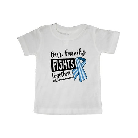 Inktastic Our Family Fights Together ALS Awareness Gift Baby Boy or Baby Girl T-Shirt
Inktastic Our Family Fights Together ALS Awareness Gift Baby Boy or Baby Girl T-Shirt