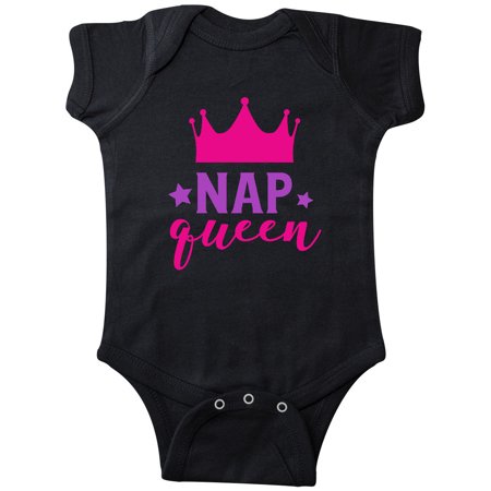 Inktastic Nap Queen Crown Stars - Pink Purple Gift Baby Girl Bodysuit