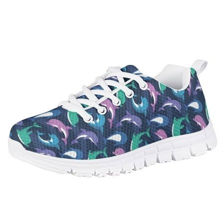 Pzuqiu Cute Dolphin Walking Shoes Girls Size 5 Lace Up Running Shoes Breathable Mesh Sneakers Lightweight Athletic Shoes
Pzuqiu Cute Dolphin Walking Shoes Girls Size 5 Lace Up Running Shoes Breathable Mesh Sneakers Lightweight Athletic Shoes