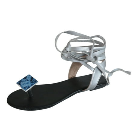 Follure Girl women s casual shoes Women Flip-Flops Vintage Roman Style Lace-Up Flats Sandals Open Toe Beach Shoes Grey 41
Follure Girl women s casual shoes Women Flip-Flops Vintage Roman Style Lace-Up Flats Sandals Open Toe Beach Shoes Grey 41